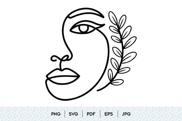 Abstract Face Line Art SVG: A Modern Creative Tool