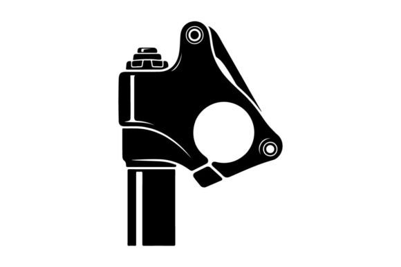 Black Metal Bike Handlebar Clamp with Bo