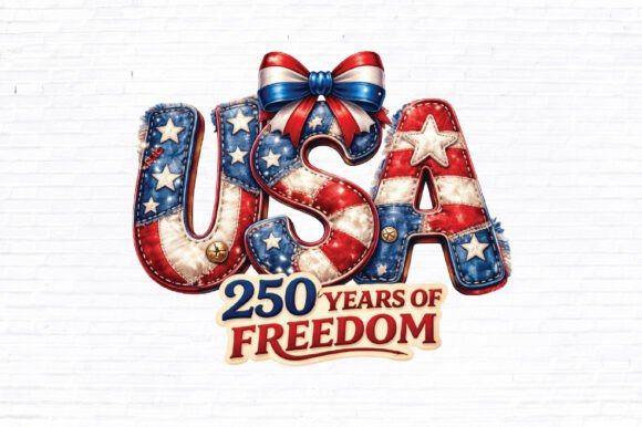 Celebrating America’s Bicentennial with the 250 Years of Freedom Vintage PNG