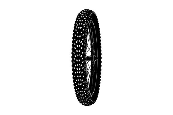 Close-up View of Black and White Bicycle: Elevating Design with Premium Vector Silhouettes