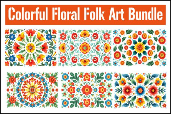 Colorful Floral Folk Art Bundle: A Creative Resource Guide