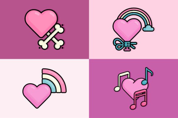 Cute Love Heart Illustrations: A Strategic Asset for Branding and Design