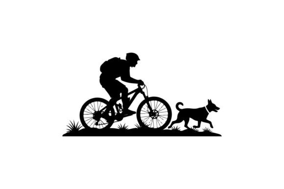 Cyclist Riding Mountain Bike with Dog Ru: A Guide to Choosing and Using the Perfect Silhouette
