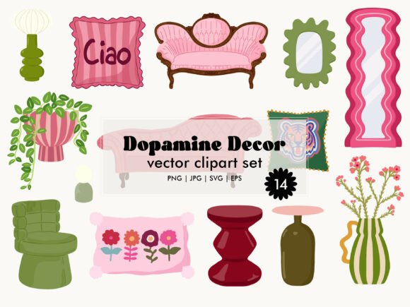Dopamine Retro Home Decor Elements SVG: A Practical Evaluation