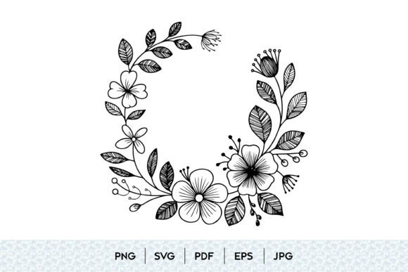 Floral Wreath Line Art: The Versatile Aesthetic for Modern Design