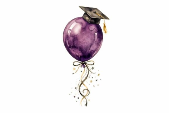 Graduation Balloon with Mortarboard Hat