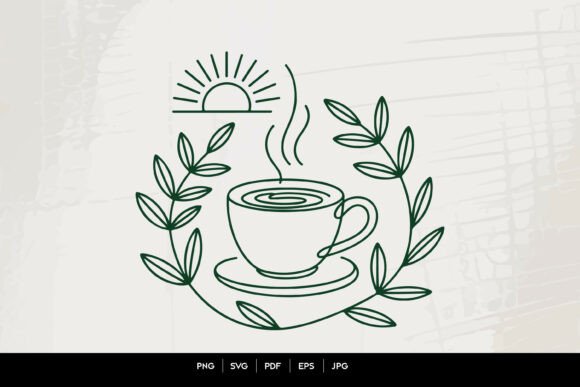 Morning Coffee Cup Line Art: The Versatile Design Element for Every Creative