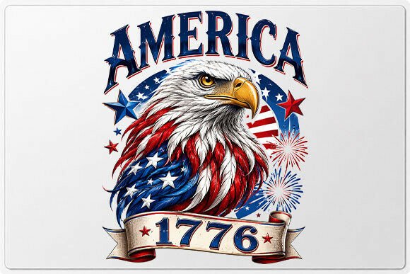 Patriotic Eagle 1776 America PNG: A Strategic Asset for Visual Branding