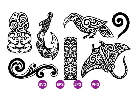 Polynesian Tribal Tattoo SVG Art: Bold Designs for Modern Creators