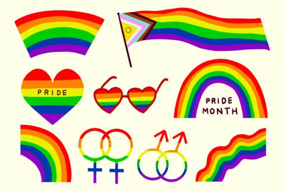 Rainbow Pride Mont Elements LGBT Flags: A Modern Toolkit for Inclusive Design