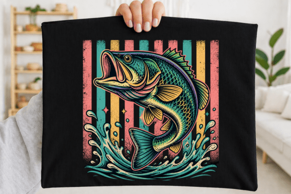 Retro Fishing PNG Shirt Design Guide