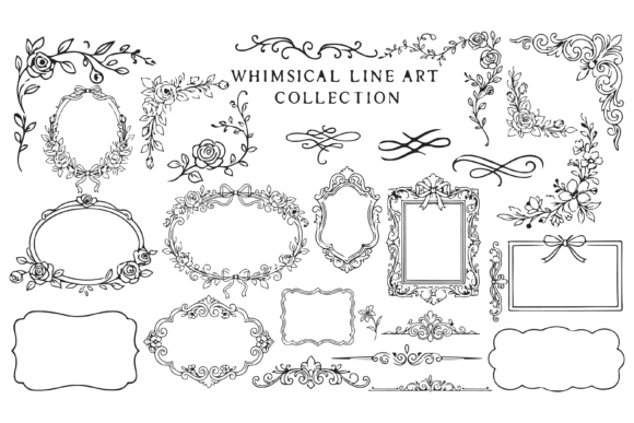 Reviving Romance: The Enduring Appeal of Whimsical Outline Style Vintage Frames in Modern Design