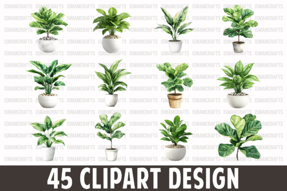 Transforming Creative Workflows with the Fiddle Leaf Fig Clipart Bundle PNG