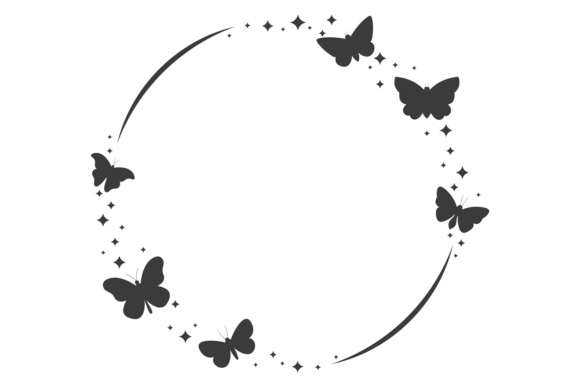 Transforming Designs with the Magic Butterfly Black Round Border