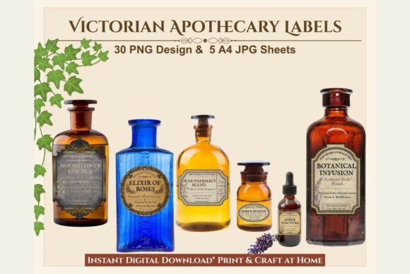 Victorian Apothecary Labels PNG Bundle: A Practical Review for Creators