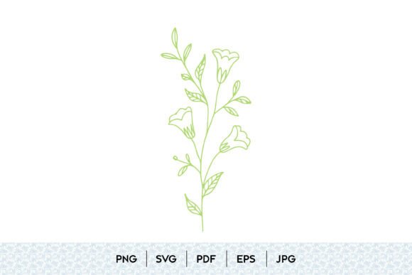 Wildflower Branch Line Art SVG: A Versatile Design Resource for Modern Creators